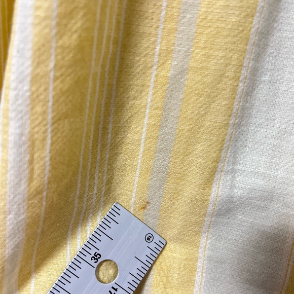 Patagonia Kamala Maxi Skirt Yellow Stripe Organic Cotton Hemp Blend Pockets M - Picture 4 of 11